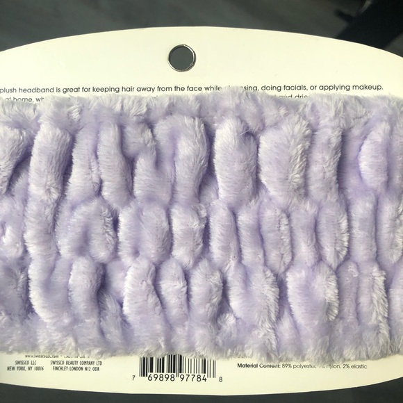 Plush cosmetic headband - Picture 4 of 6